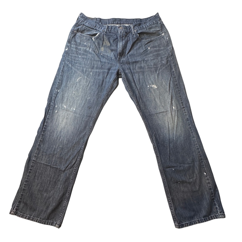 VTG Levi's 559 Jeans Mens 38x32 (37x29)‎ Blue Relaxed Distressed Paint Splatter